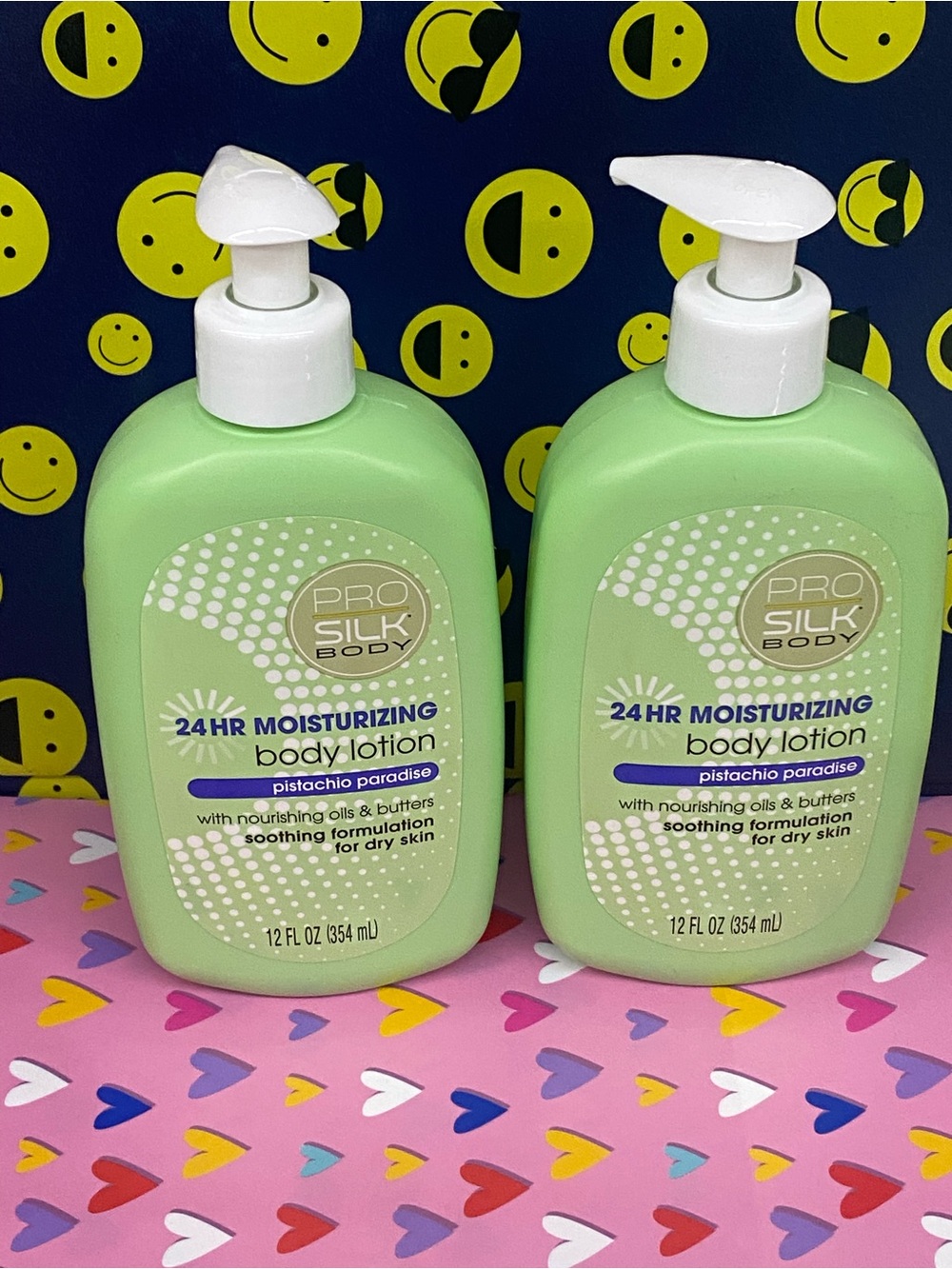 Pro silk body lotion pistachio paradise 2 bottles
